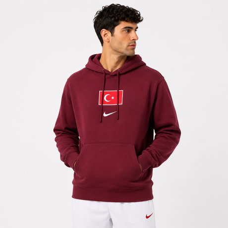 NIKE - Türkiye Milli Takımı FT Club Hoodie Erkek Sweatshirt
