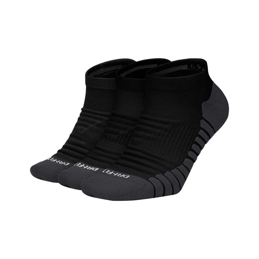 Unisex Everyday Max Cushioned No-Show Çorap (3 Çift)