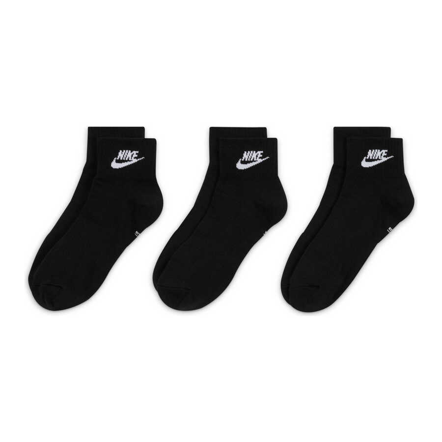 Unisex Sportswear Everyday Essential Ankle Çorap (3 Çift)