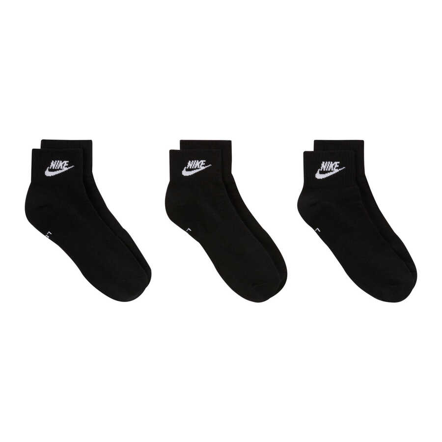 Unisex Sportswear Everyday Essential Ankle Çorap (3 Çift)