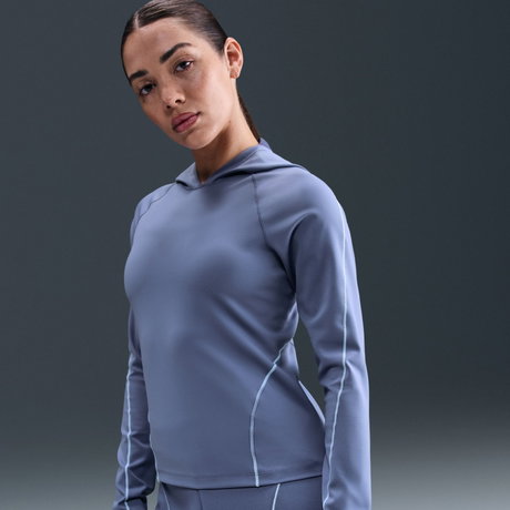 NIKE - Universa Dri-FIT HD LS Top Kadın Mavi Sweatshirt (1)
