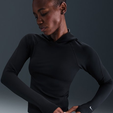 NIKE - Universa Dri-FIT HD LS Top Kadın Siyah Sweatshirt