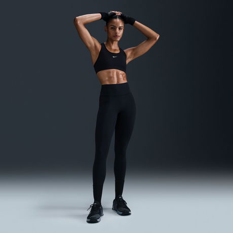 NIKE - Universa Dri-FIT Orta Destekli Yüksek Belli Siyah Kadın Tayt