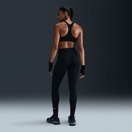 NIKE - Universa Dri-FIT Orta Destekli Yüksek Belli Siyah Kadın Tayt (1)
