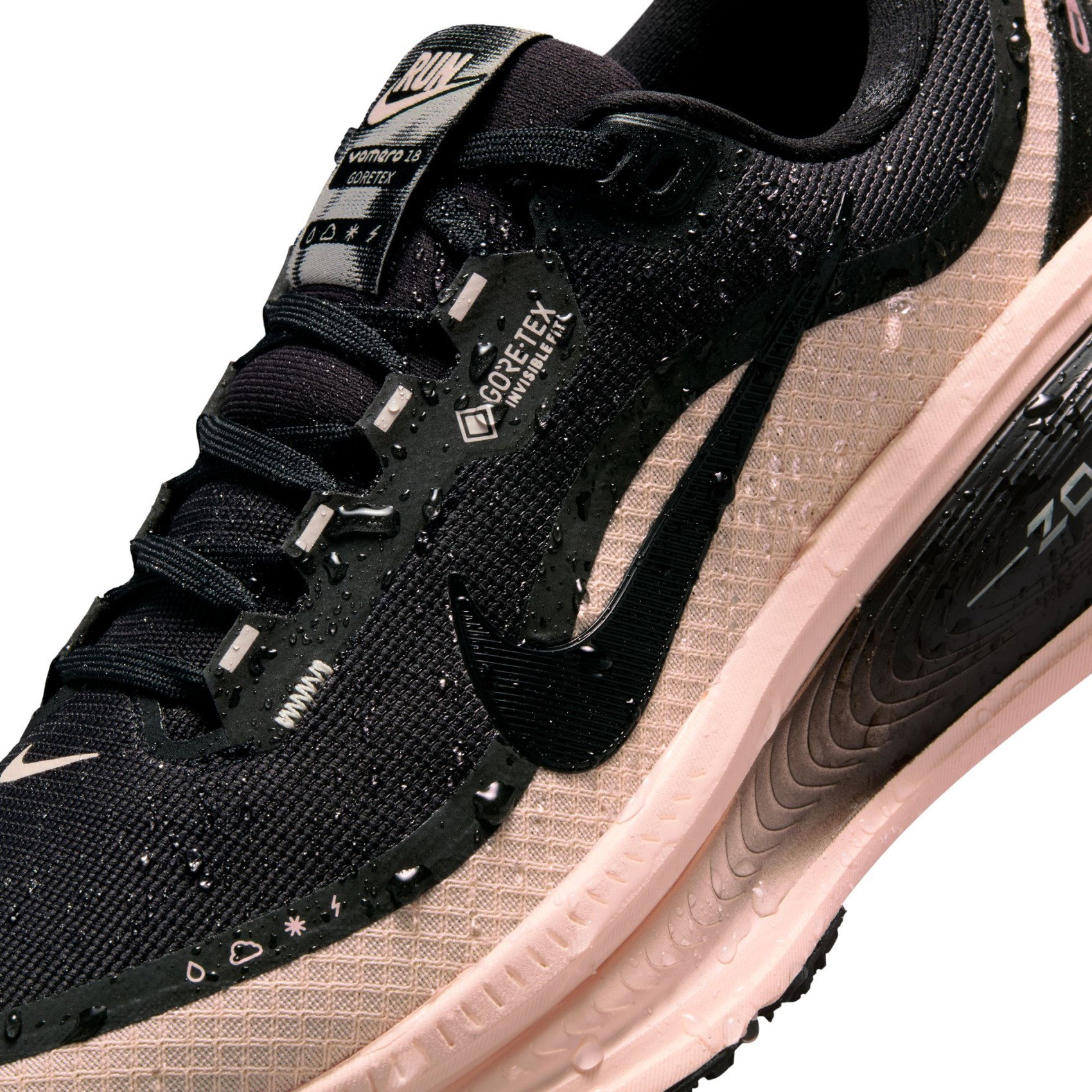 Nike Vomero 18 'Black Pink' GORE-TEX Kadın Koşu Ayakkabısı HQ7002-003