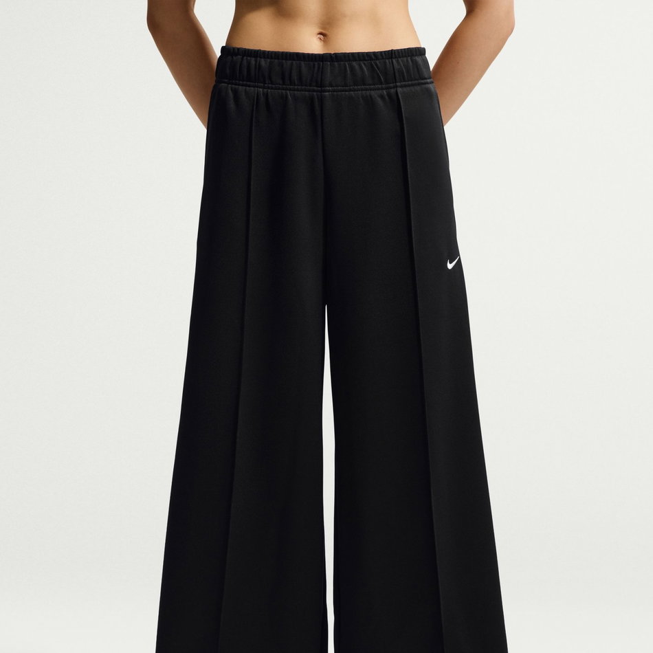 Wide Leg Track Pant Kadın Siyah Eşofman Altı