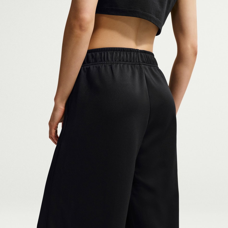 Wide Leg Track Pant Kadın Siyah Eşofman Altı