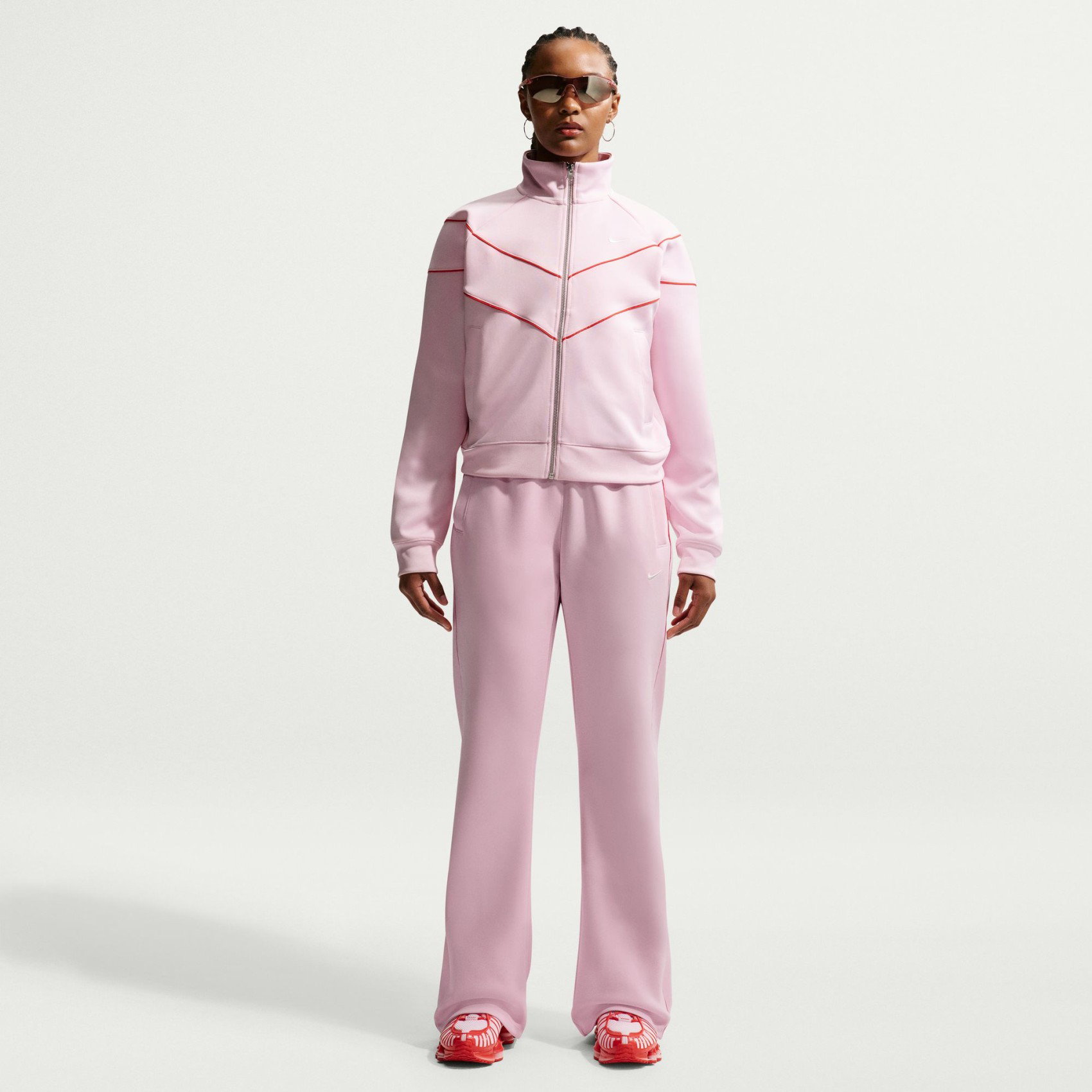 NIKE - Windrunner Mr Poly Knit Pant Kadın Pembe Eşofman Altı