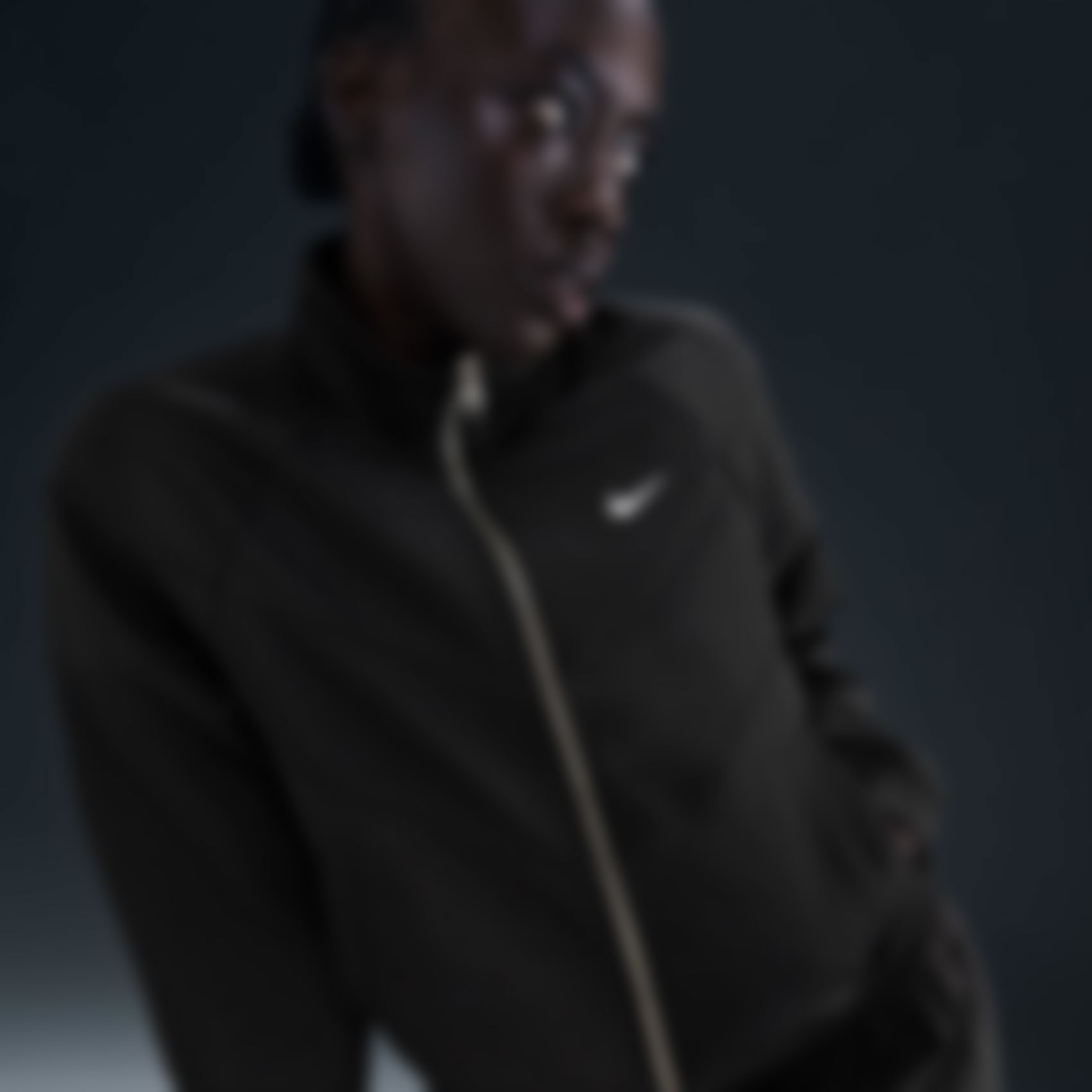 NIKE - Windrunner Poly Knit Jacket Kadın Siyah Ceket