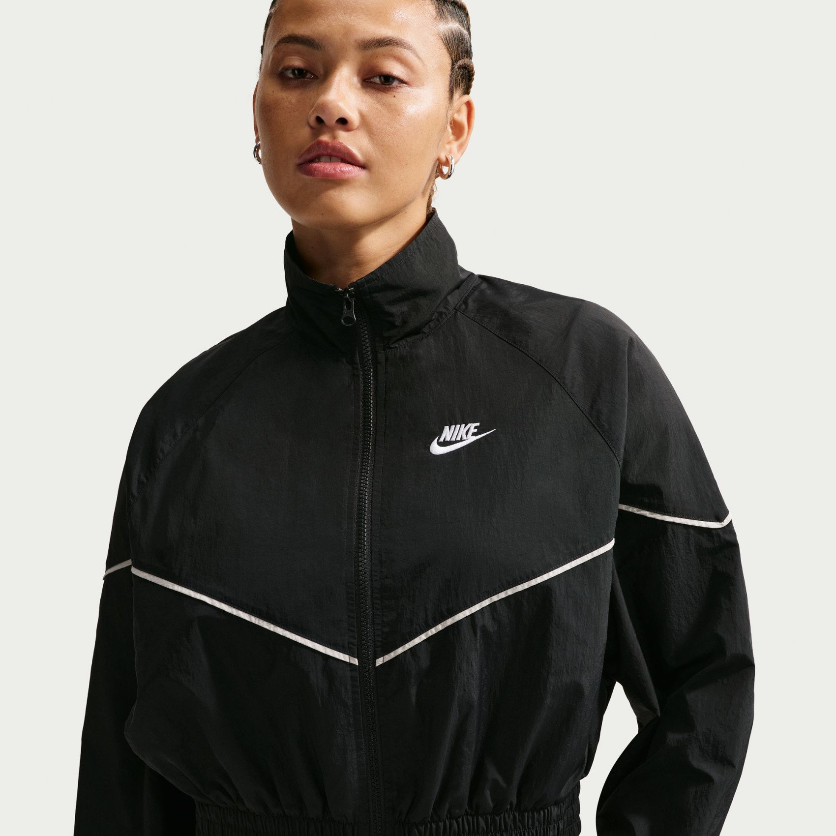 Nike Windrunner Woven Jacket Speed Kadın Siyah Ceket IM8027-011