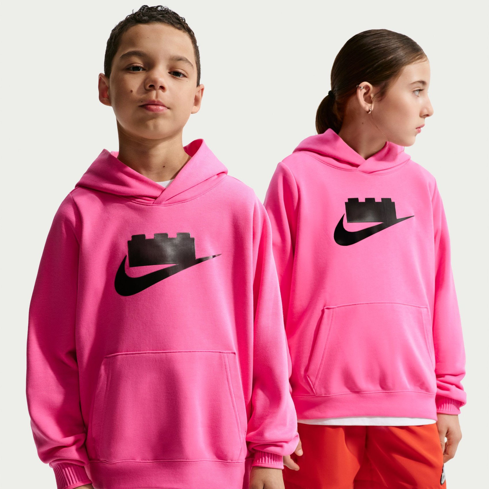 NIKE - Nike x LEGO® Collection Hoodie Çocuk Pembe Sweatshirt