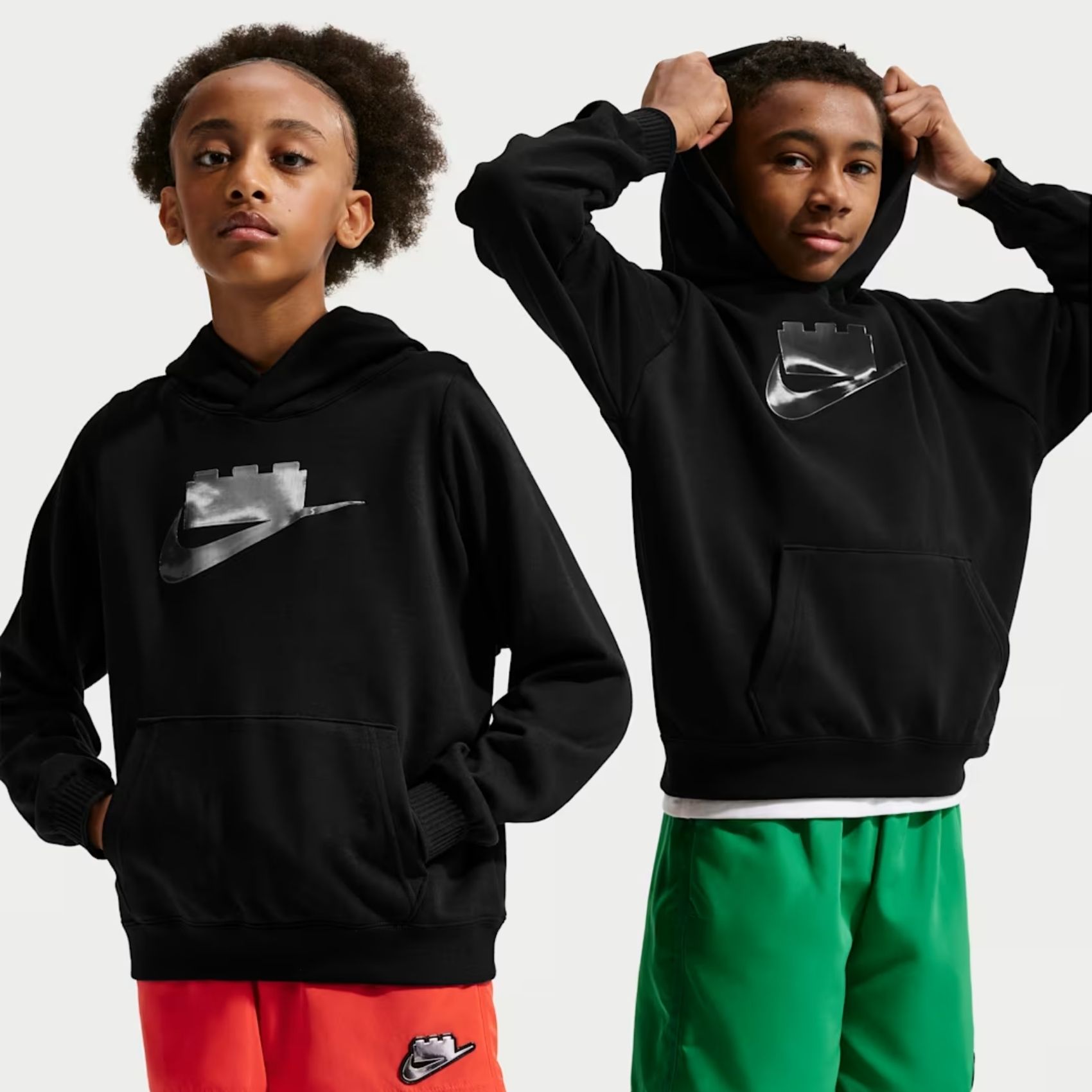 NIKE - Nike x LEGO® Collection Hoodie Çocuk Siyah Sweatshirt