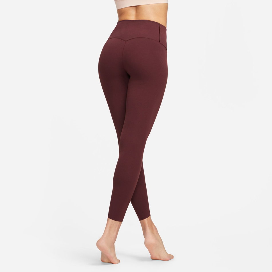 Nike Zenvy 7/8 Yüksek Bel Kadın Bordo Tayt