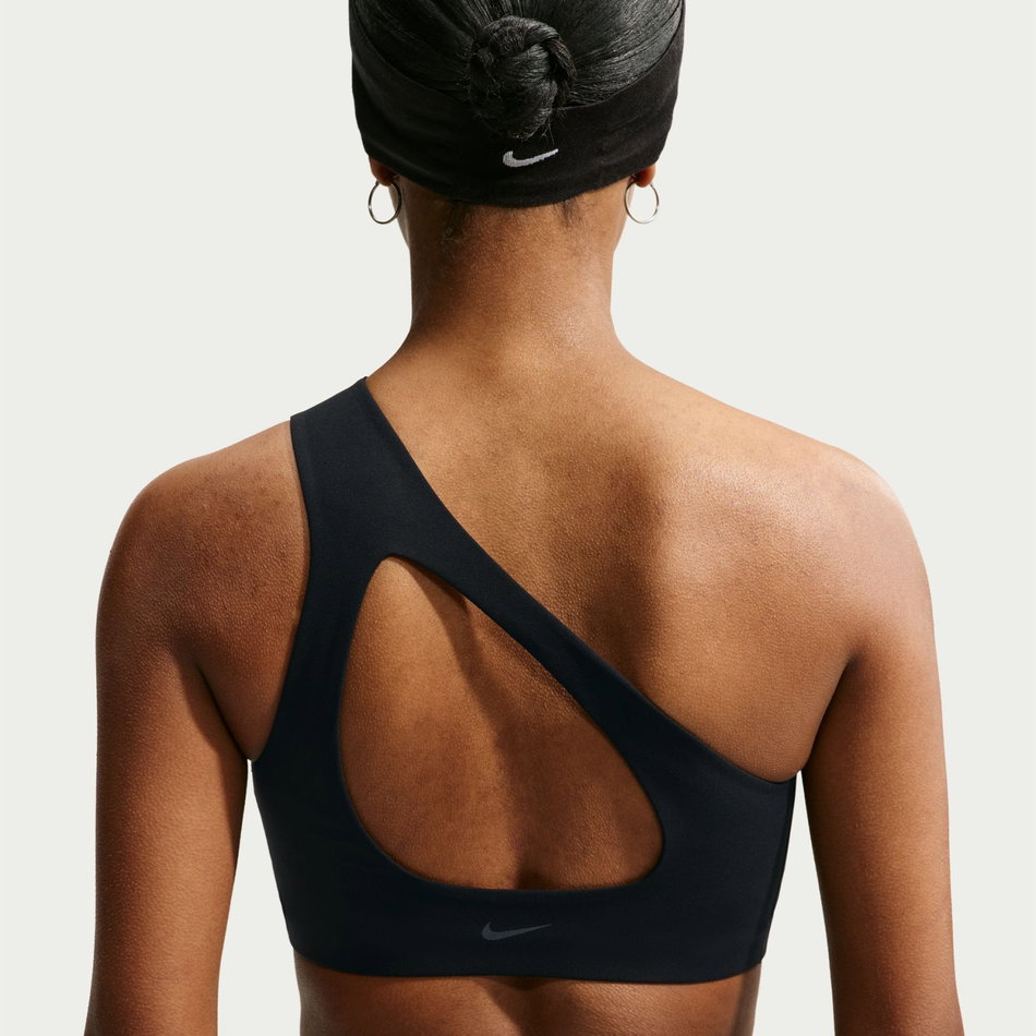 Zenvy Dri-FIT Ls Asymmetrical Bra Kadın Siyah Sporcu Sütyeni