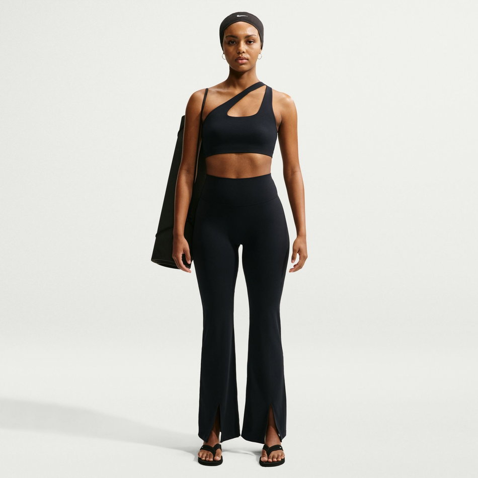 Zenvy Dri-FIT Ls Asymmetrical Bra Kadın Siyah Sporcu Sütyeni