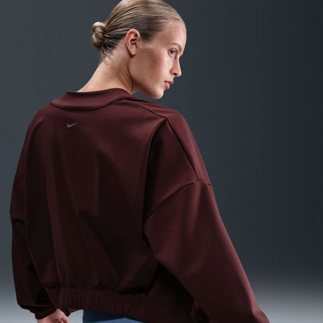 NIKE - Zenvy Dri-FIT LS Top Kadın Bordo Sweatshirt (1)