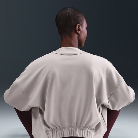 NIKE - Zenvy Dri-FIT LS Top Layer Kadın Bej Sweatshirt