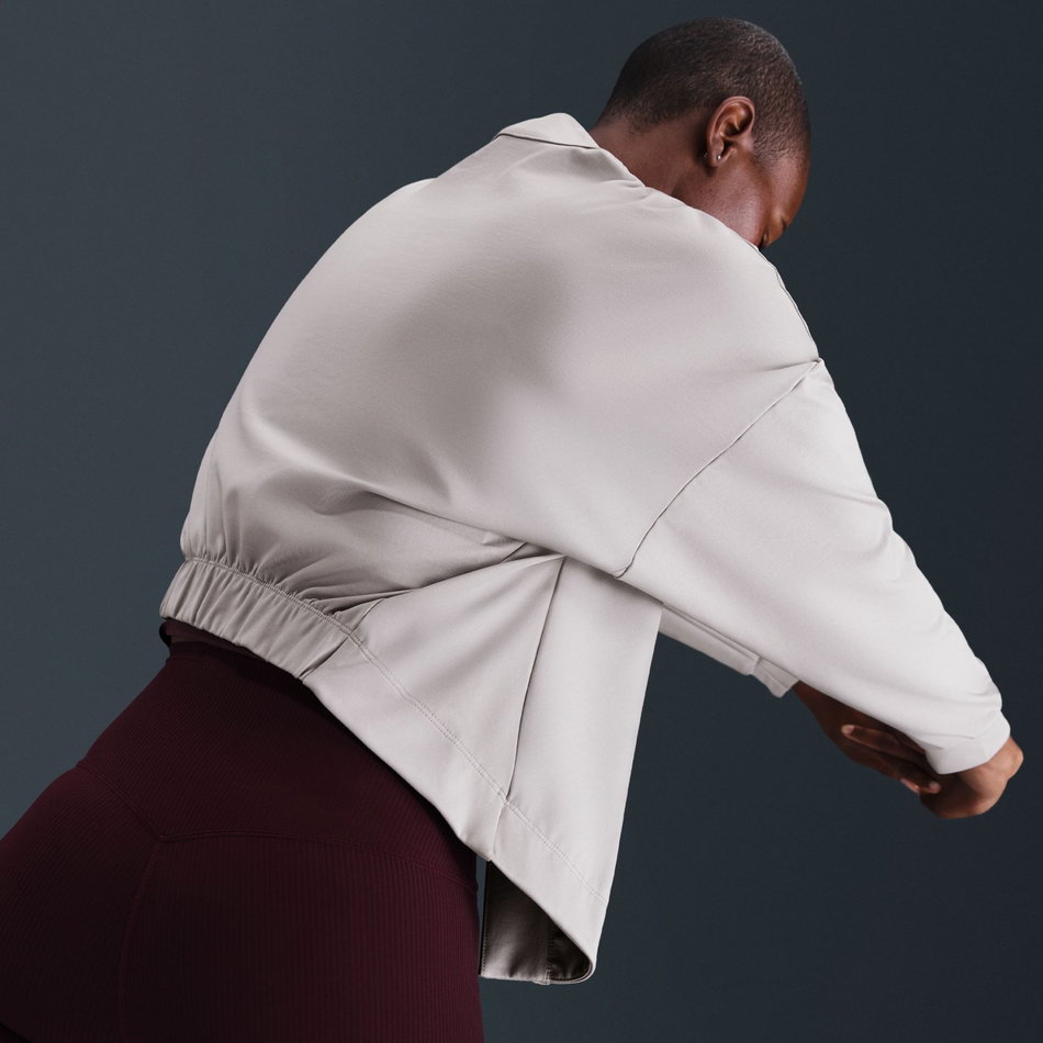 Zenvy Dri-FIT LS Top Layer Kadın Bej Sweatshirt