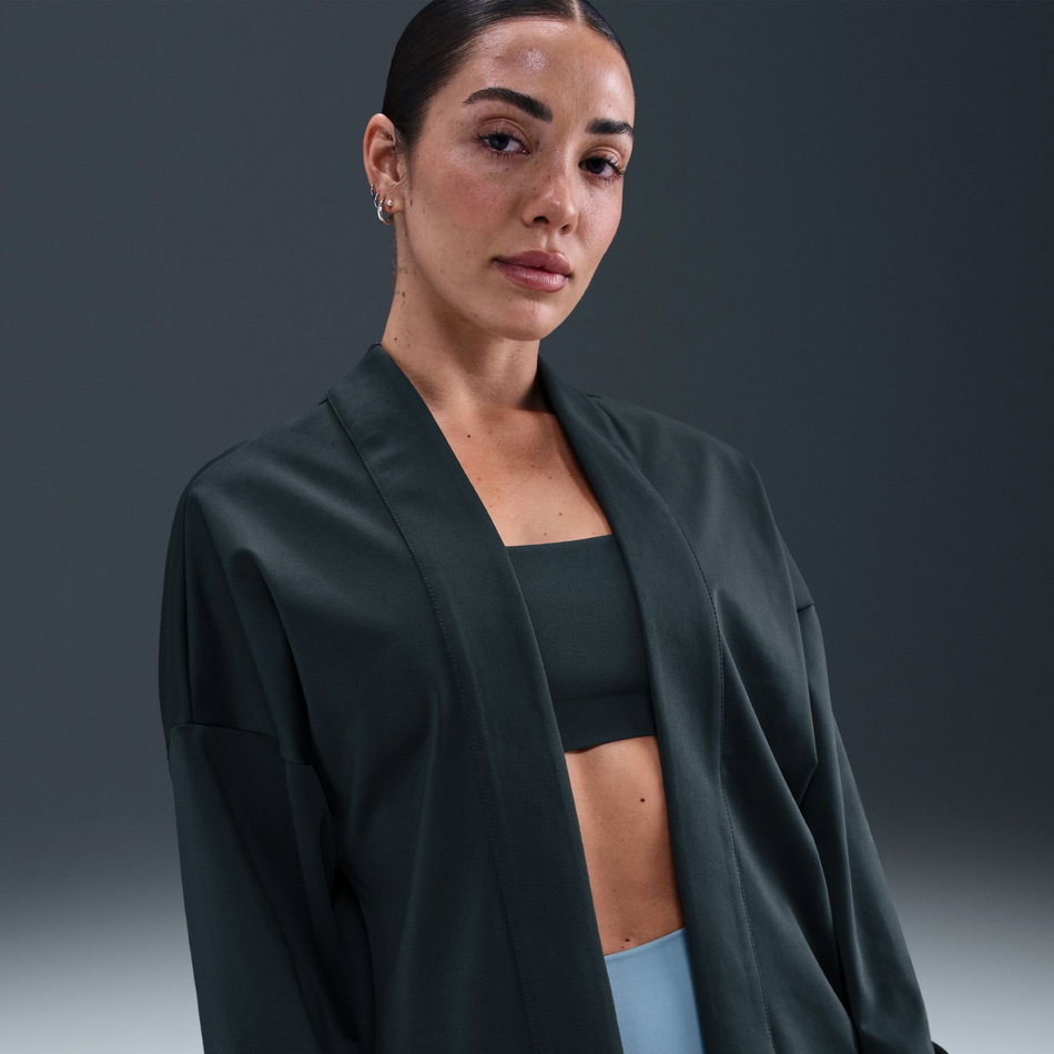 Zenvy Dri-FIT LS Top Layer Kadın Yeşil Sweatshirt