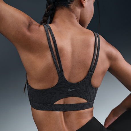 NIKE - Zenvy Hafif Destekli Pedli Bra Kadın Siyah Sporcu Sütyeni (1)