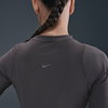 NIKE - Zenvy Rib Dri-FIT SS Top Kadın Tişört (1)