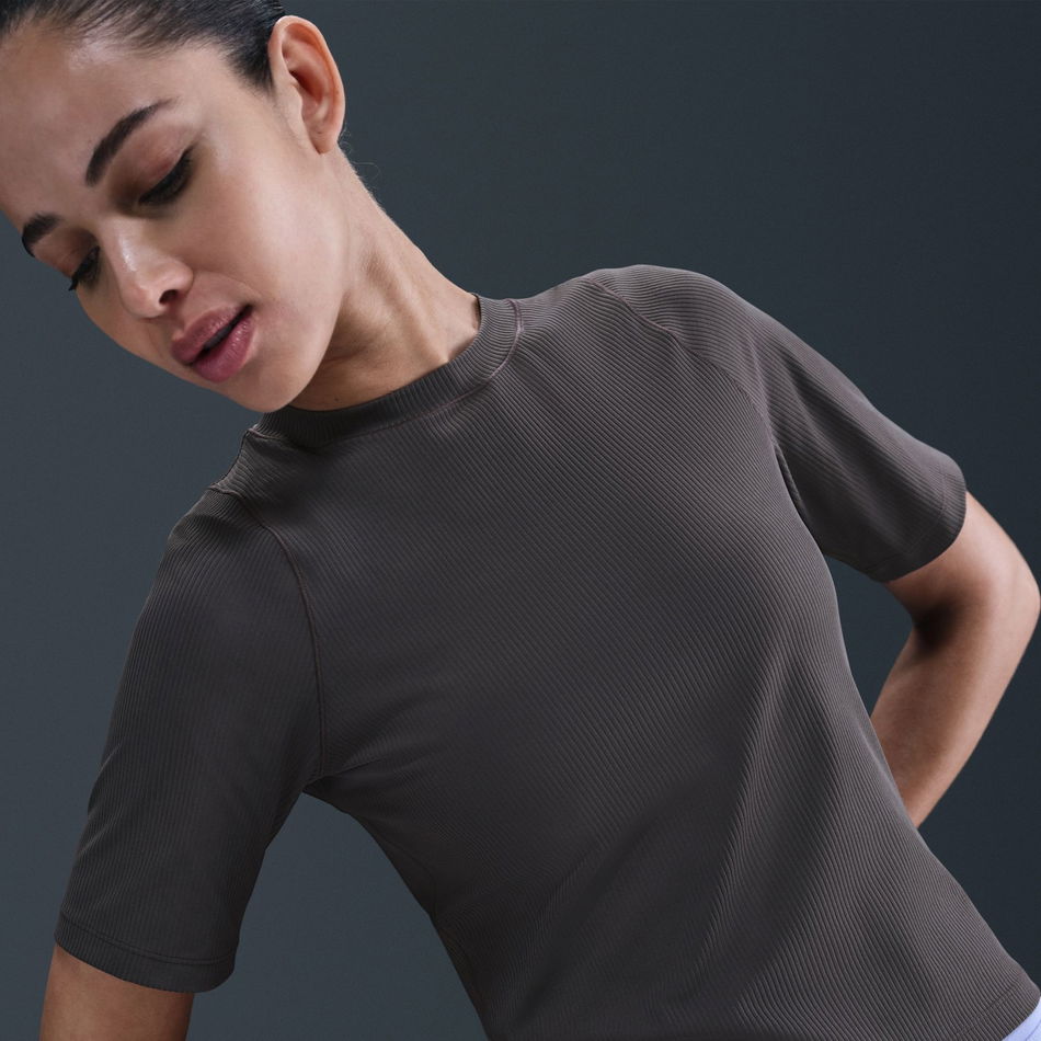 Zenvy Rib Dri-FIT SS Top Kadın Tişört