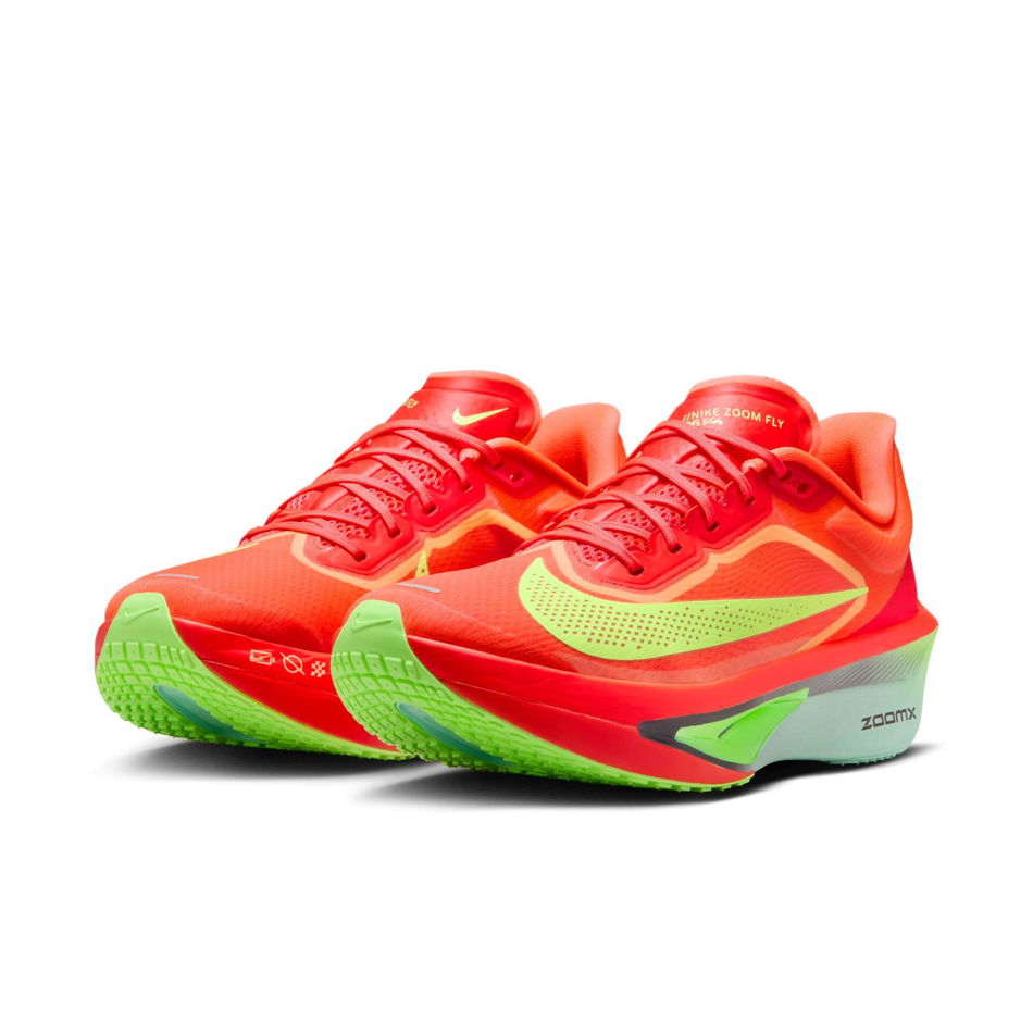 Zoom Fly 6 'Bright Crimson Lime Blast' Kadın Koşu Ayakkabısı