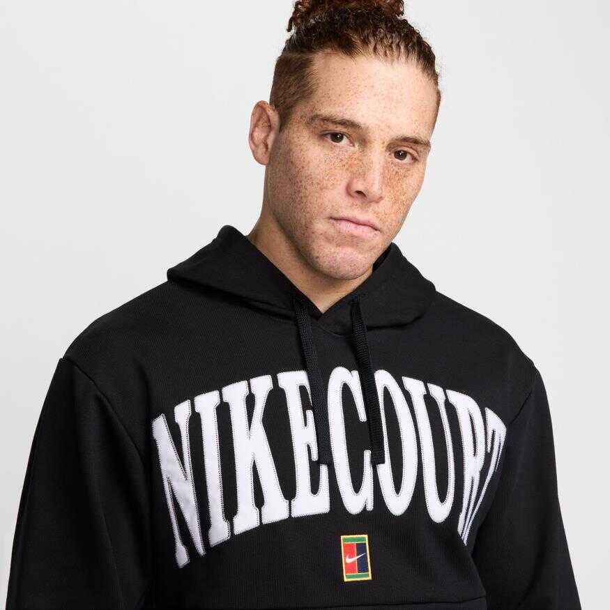 NikeCourt Dri-FIT Fleece Heritage Hoodie Erkek Sweatshirt