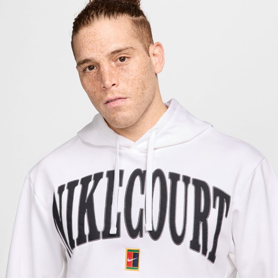 NikeCourt Dri-FIT Fleece Heritage Hoodie Erkek Sweatshirt