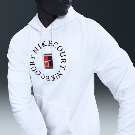 NIKE - NikeCourt Dri-FIT Heritage Fleece Po Hoodie Erkek Sweatshirt