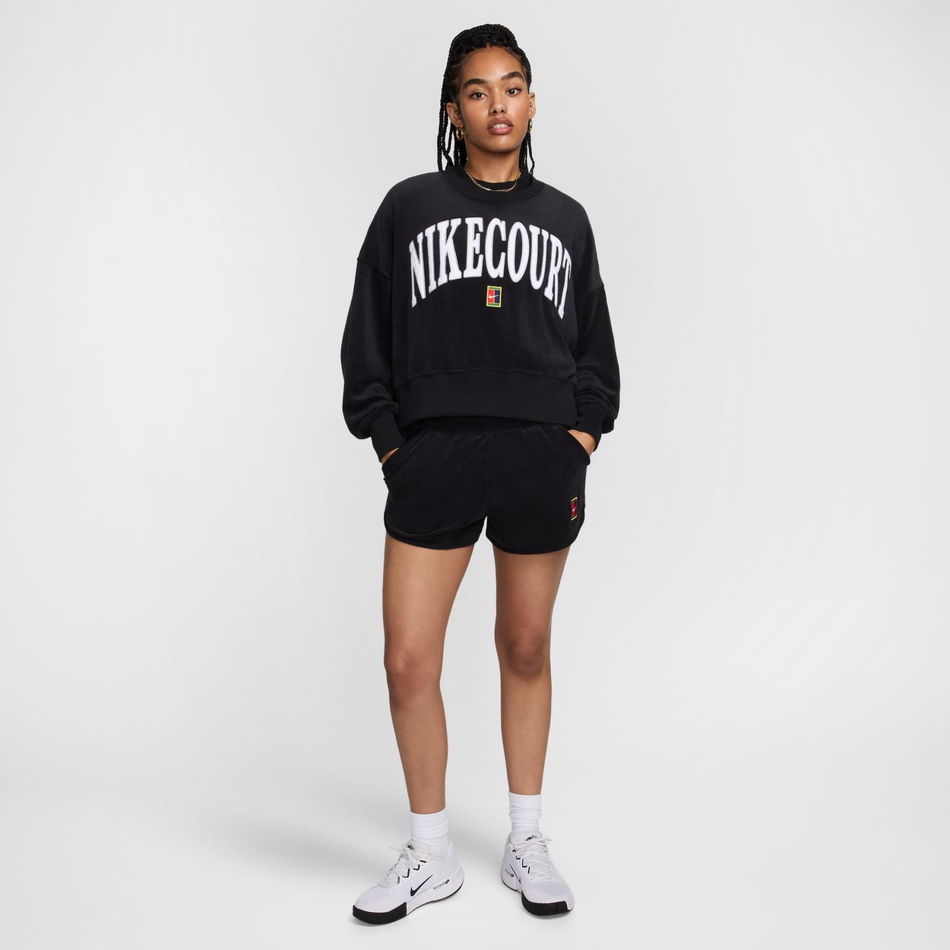 NikeCourt Heritage Fleece OOS GFX Crew Kadın Sweatshirt