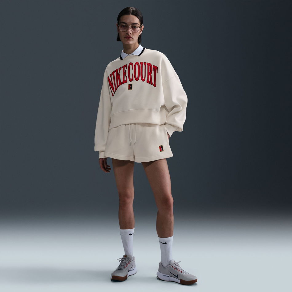NikeCourt Phoenix Fleece HR Short Kadın Bej Şort