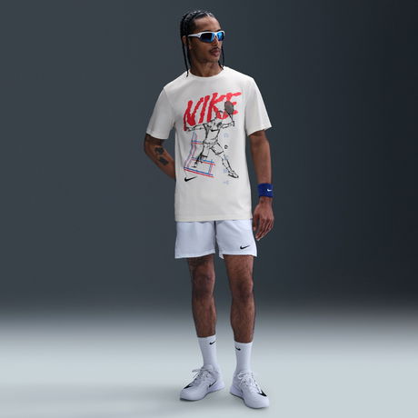 NIKE - NikeCourt Tee OC Erkek Bej Tişört