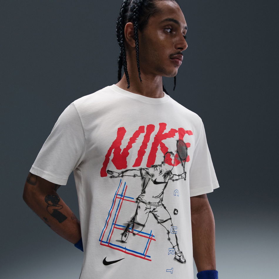 NikeCourt Tee OC Erkek Bej Tişört
