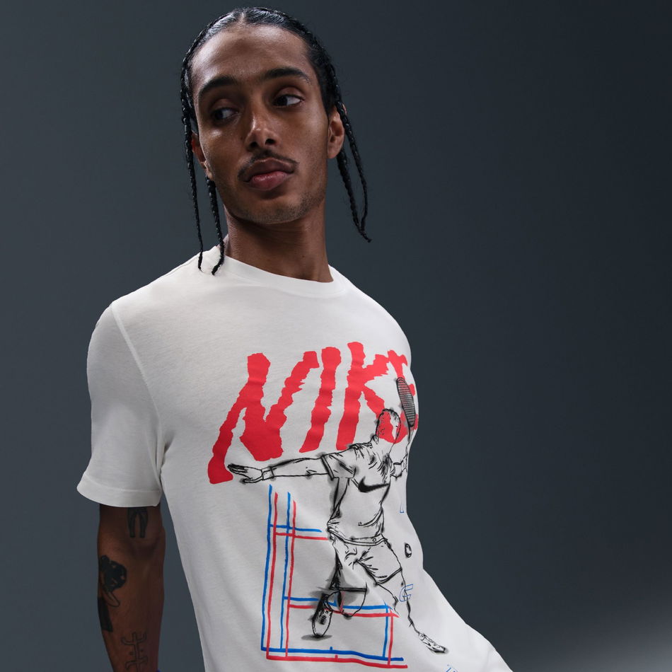 NikeCourt Tee OC Erkek Bej Tişört