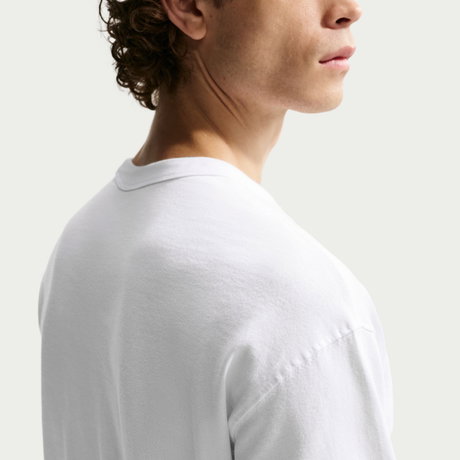 NIKE - Nsw Tee Ls Premium Essential Erkek Beyaz Uzun Kollu Tişört (1)