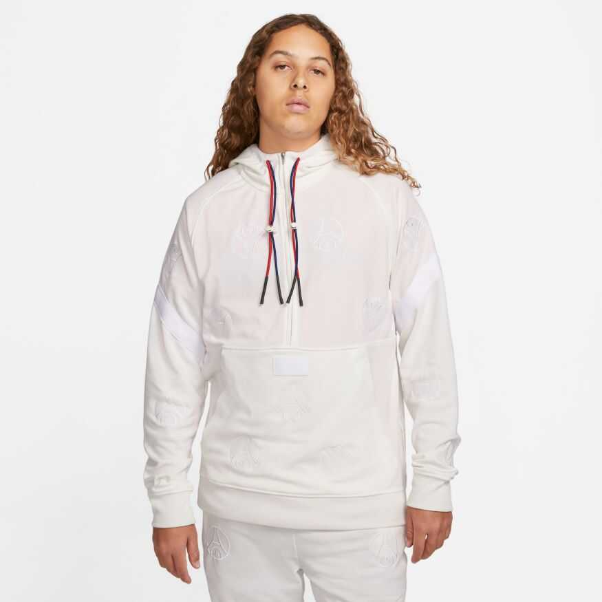Psg Dri Fit Travel Hoodie Half-Zip Erkek Sweatshirt
