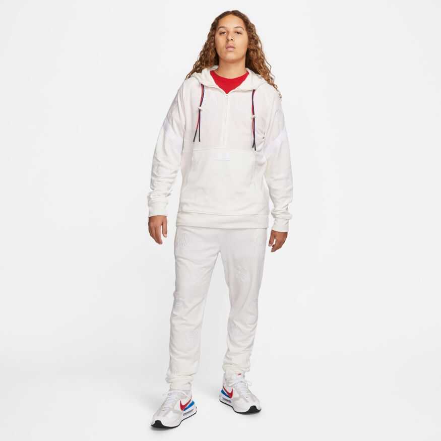 Psg Dri Fit Travel Hoodie Half-Zip Erkek Sweatshirt
